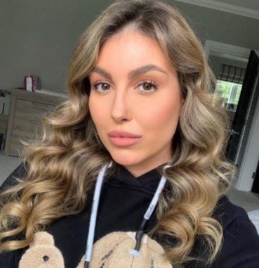 Peter Stones son John Stones current girlfriend Olivia Naylor.